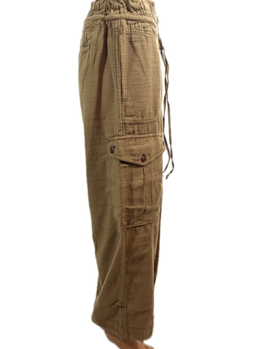 We The Free (Free People) Women's Park Ave Pull-On Cargo Pants - Large - NWOT - Picture 7 of 15
